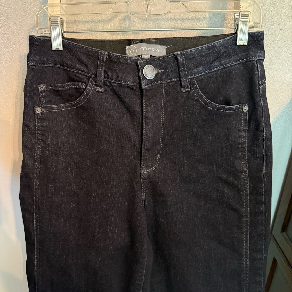 Wit & Wisdom Black Wide Leg Jeans